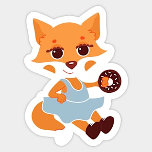 cute fox Sticker